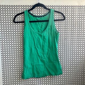 Boden green cotton tank. Size 6